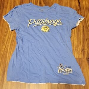 Reebok Women's Pittsburgh Penguins NHL 2011 Winter Classic Shirt, Tag Size Large